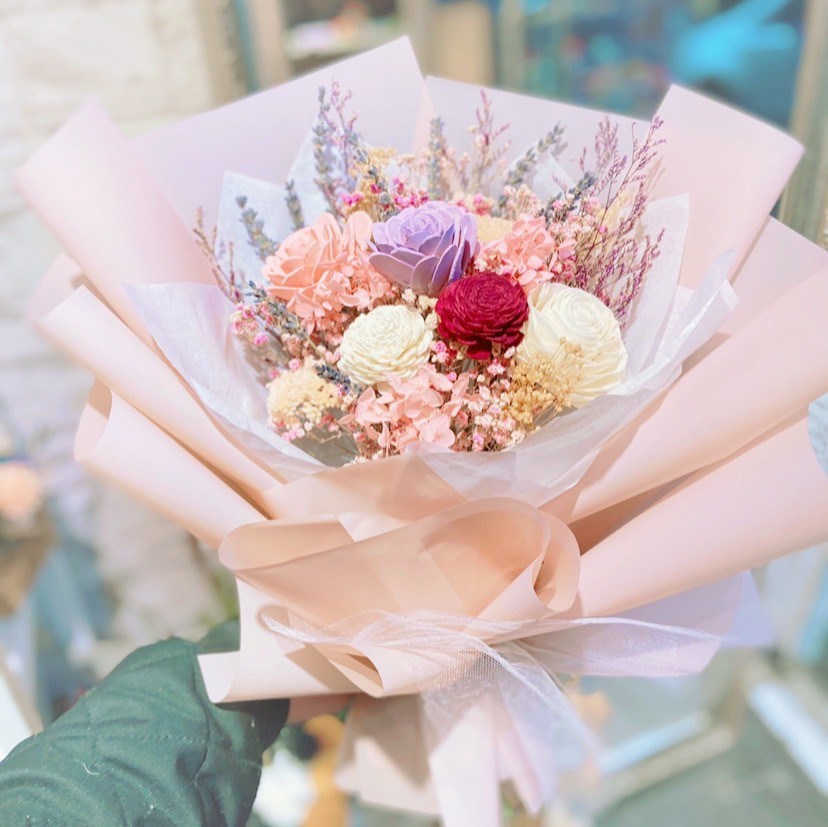 真摯．擴香乾燥花花束