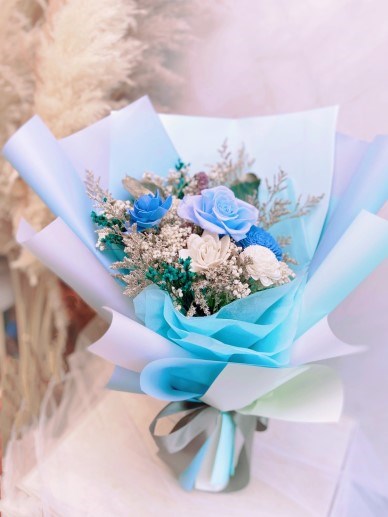 相知系列 -永恆星永生玫瑰花X香氛乾燥花束