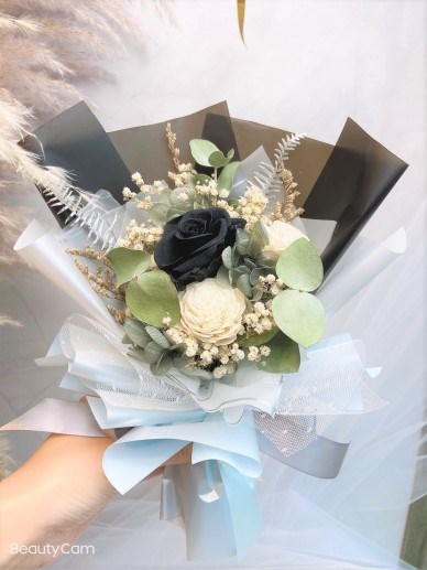 暖心盒裝 永生玫瑰花X香氛乾燥花束