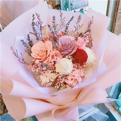 真摯．擴香乾燥花花束