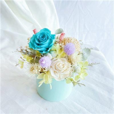 舞動 永生花 x 乾燥花 擴香桌上花禮 