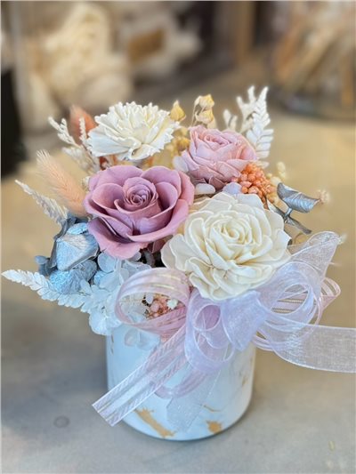 【時光契約·永生花桌上花禮系列】B款