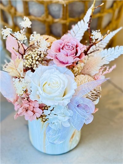 【時光契約·永生花桌上花禮系列】C款